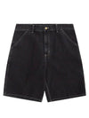 Semi wide denim shorts black - CARHARTT WIP - BALAAN 1