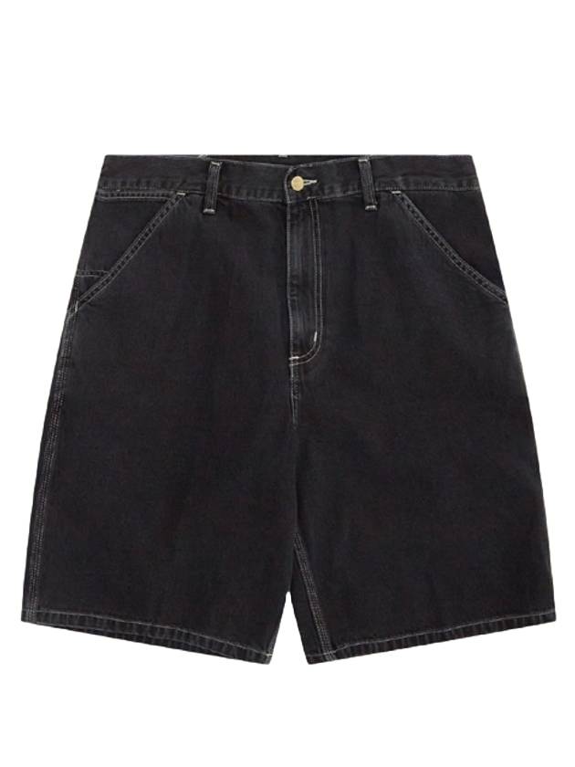 Semi wide denim shorts black - CARHARTT WIP - BALAAN 1