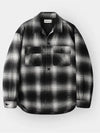 Ombre check quilted shirt jacket black - INDUST - BALAAN 7