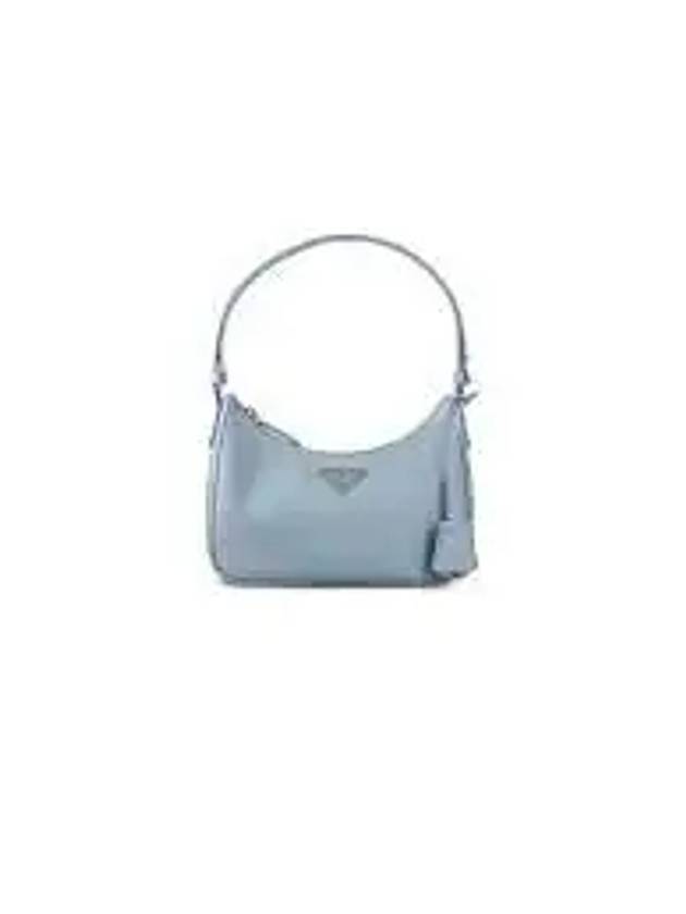 Re-Edition Saffiano Leather Mini Bag Light Blue - PRADA - BALAAN 2