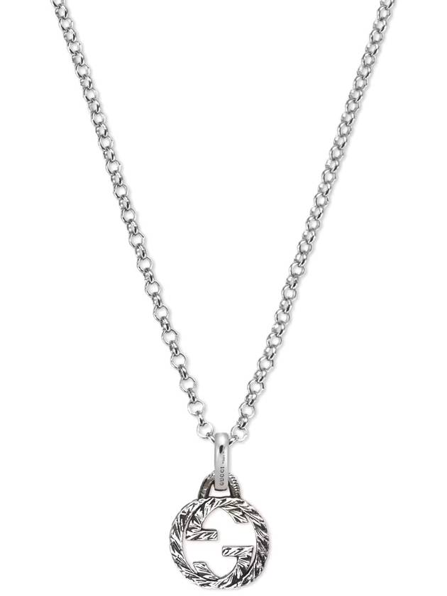 Interlocking G Pendant Necklace Silver - GUCCI - BALAAN 2