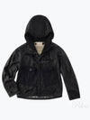 Hooded Drawstring Pocket Zip-up Jacket Black - TEN C - BALAAN 2