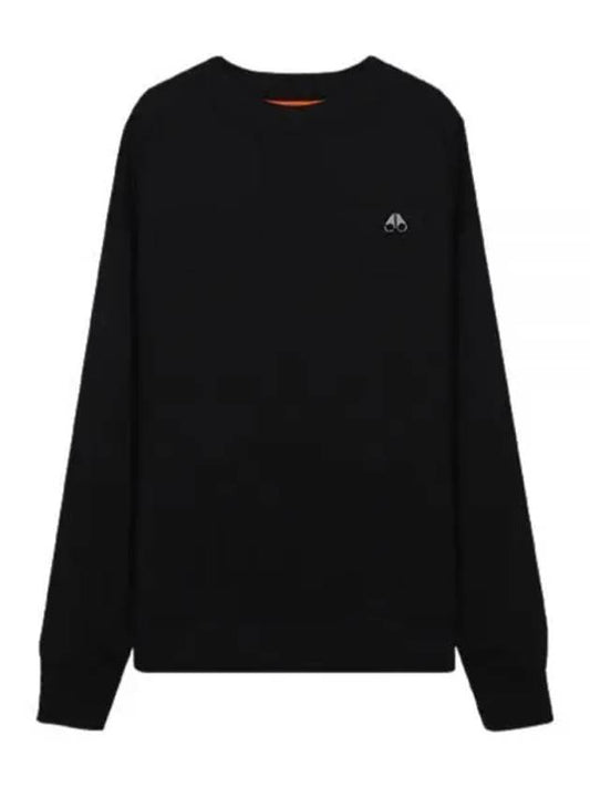 Marine Park Logo Detail Sweatshirt Black - MOOSE KNUCKLES - BALAAN 2