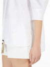 Women's Carpy Balloon Sleeve Cotton Blouse Optical White - MAX MARA - BALAAN 5