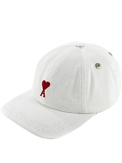 Heart Logo Ball Cap White - AMI - BALAAN 2