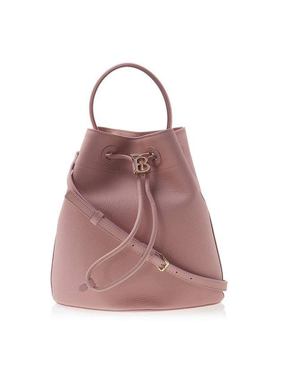 Grainy Leather Small TB Bucket Bag Pink - BURBERRY - BALAAN 2