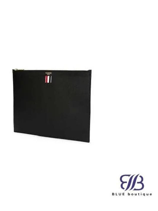 Medium Document Holder Clutch Bag Black - THOM BROWNE - BALAAN 2