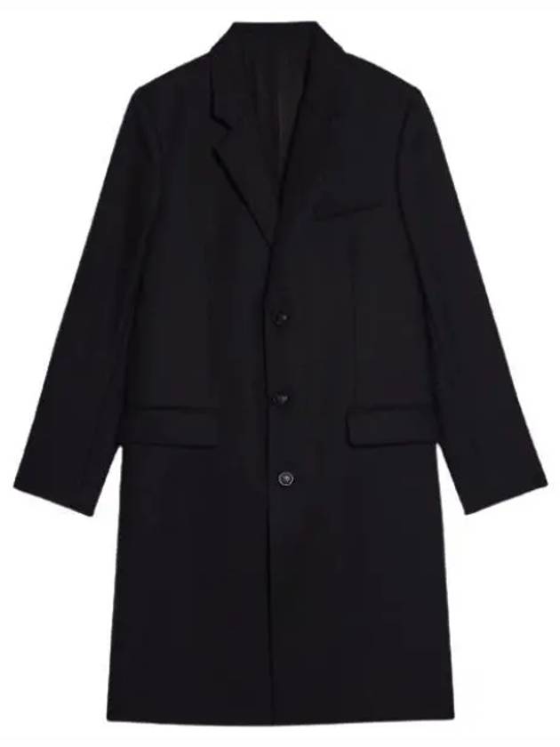 Men's Virgin Wool Single Coat Black - AMI - BALAAN 2