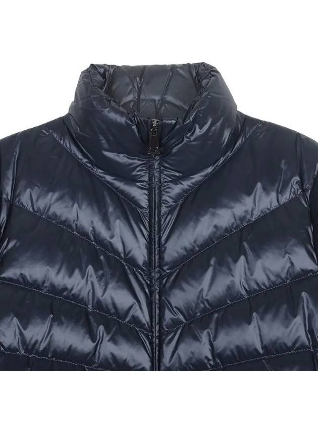 Padded Wool Cardigan Navy - MONCLER - BALAAN 3