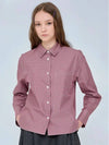 Small check short outer shirt red 0032A - VOYONN - BALAAN 9