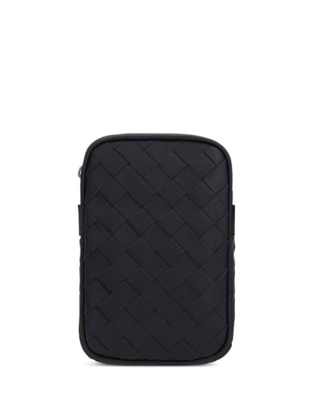 Intrecciato Rectangle Mini Cross Bag Black - BOTTEGA VENETA - BALAAN 3