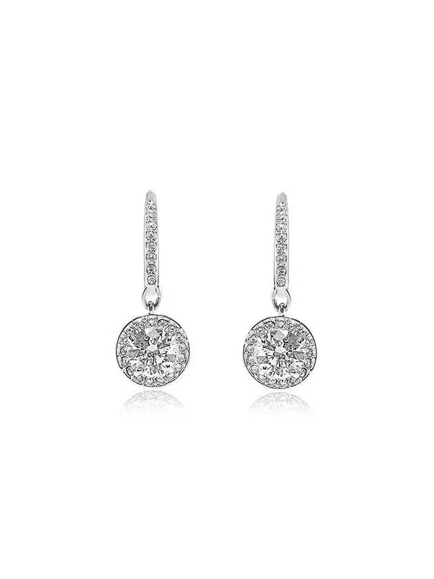 Una Angelic Crystal Drop Earrings Silver - SWAROVSKI - BALAAN 2