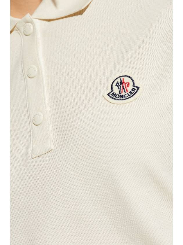 Logo Patch Cotton PK Shirt White - MONCLER - BALAAN 6