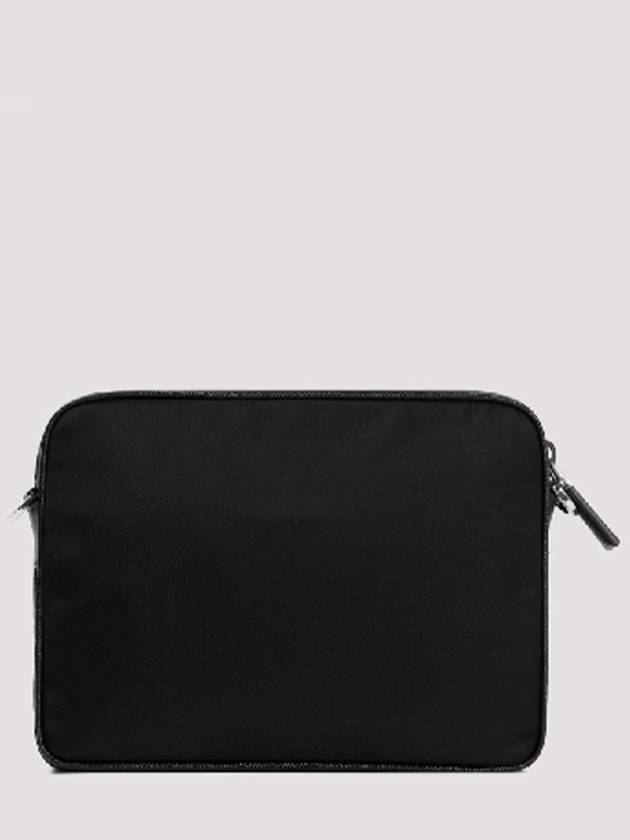 Re-Nylon Saffiano Leather Shoulder Bag Black - PRADA - BALAAN 4