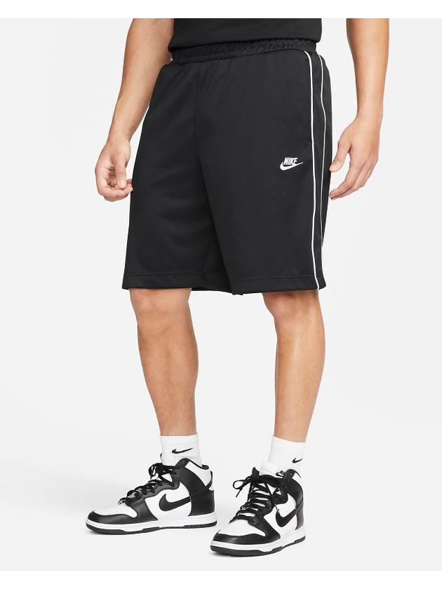 Club PK Swoosh Embroidered Logo Shorts Black - NIKE - BALAAN 1