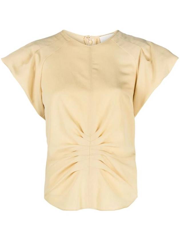 Pleated Detail Blouse HT0356FAB1J02I - ISABEL MARANT - BALAAN 1