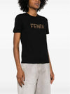 Short Sleeve T Shirt FS725 4AS8G F0GME Black - FENDI - BALAAN 5