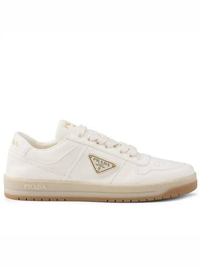 Downtown Nappa Leather Low Top Sneakers Ivory - PRADA - BALAAN 2