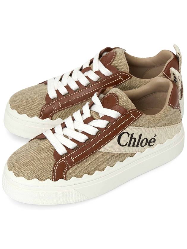 Lauren Leather Converse Low Top Sneakers Brown - CHLOE - BALAAN 2