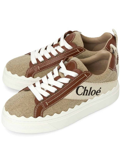 Lauren Leather Converse Low Top Sneakers Brown - CHLOE - BALAAN 2