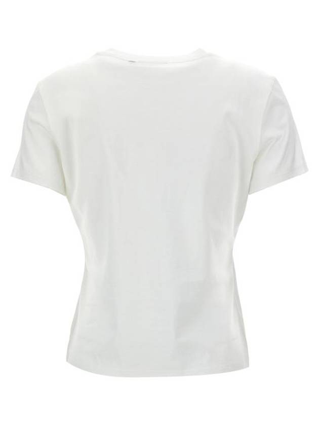 Women's Tiny Cotton Short Sleeve T-Shirt White - THEORY - BALAAN 3