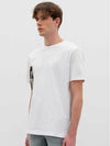 IKALOOK Printing Color Scheme White Round Short Sleeve T-Shirt STEE164 - IKALOOOK - BALAAN 8