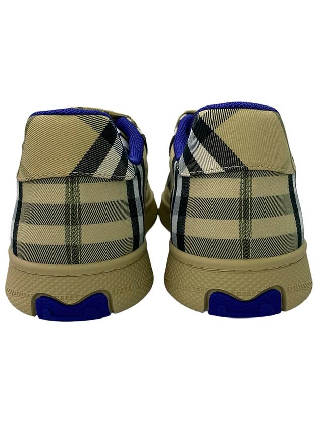 Check Low Top Sneakers Beige - BURBERRY - BALAAN 5