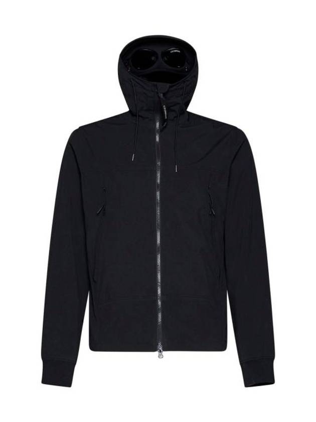 Shell R Goggle Hooded Jacket Black - CP COMPANY - BALAAN 2