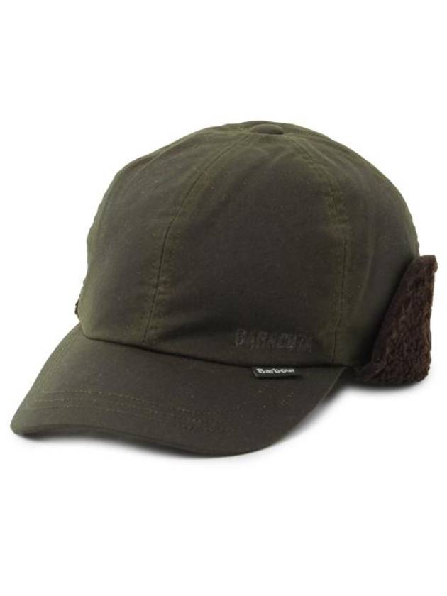 Waxed Trapper Hat Archive Olive - BARBOUR - BALAAN 1