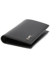 Men's Tiny Monogram Logo Half Wallet Black - SAINT LAURENT - BALAAN 4