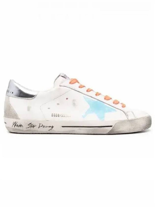 Men's Lettering Silver Tab Superstar Low Top Sneakers White - GOLDEN GOOSE - BALAAN 2