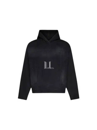 Matte Effect Denim Hooded Jacket Black - BALENCIAGA - BALAAN 2