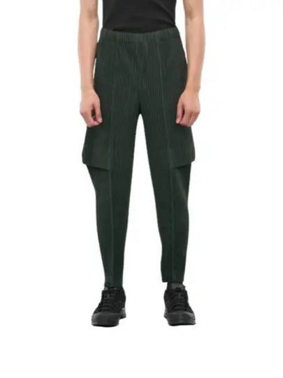 Pleated Cargo Track Pants Green - ISSEY MIYAKE - BALAAN 2