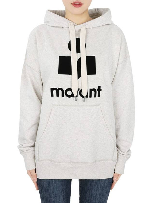 Women s Mansell Logo Hooded Sweatshirt Oatmeal SW0001FA A1M07E 23EC - ISABEL MARANT - BALAAN 1