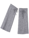 Ribbon Ribbed Boucle Leg Warmers Grey - HIGH SCHOOL DISCO - BALAAN 5