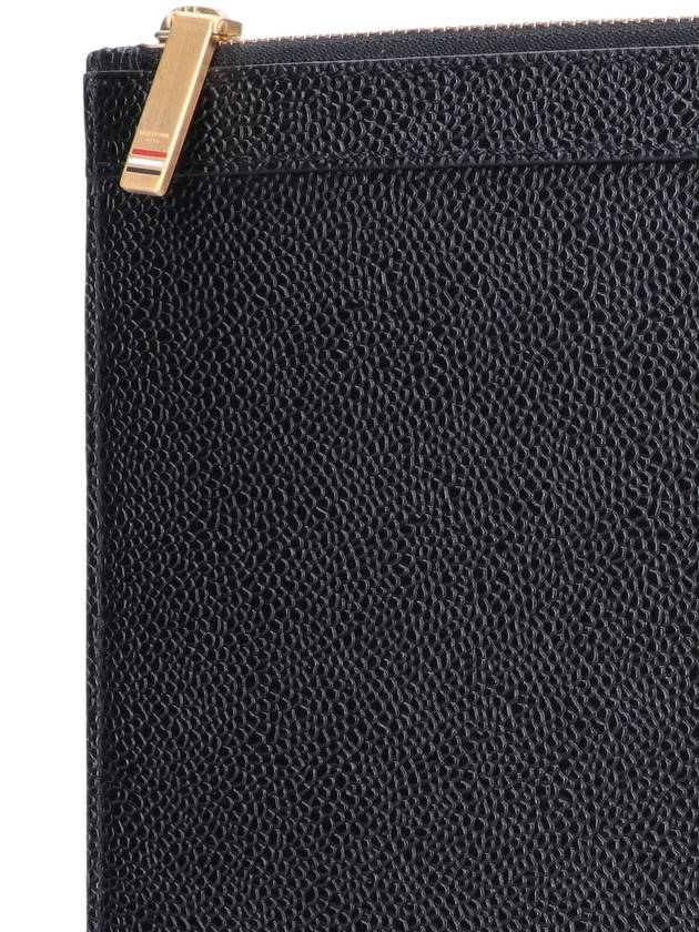 Medium Document Holder Clutch Bag Black - THOM BROWNE - BALAAN 6