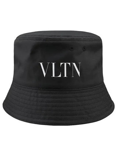 VLTN Logo Bucket Hat Black - VALENTINO - BALAAN 2