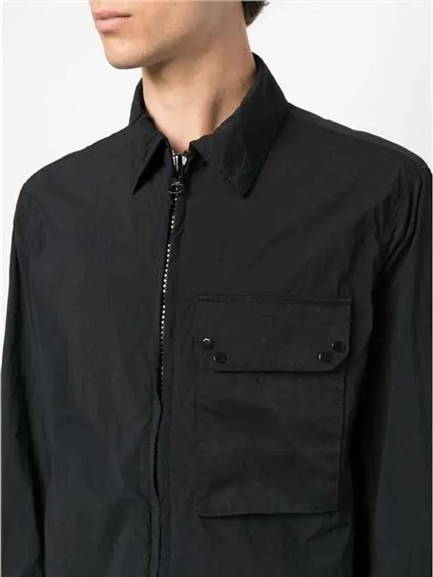 24SS Mid Layer One Pocket Overshirt Black - TEN C - BALAAN 3