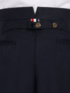 Super 120S Twill Classic Backstrap Trouser Pants Navy - THOM BROWNE - BALAAN 5