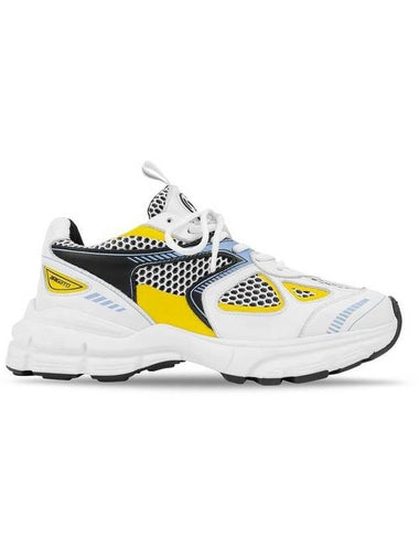 Marathon Runner Low Top Sneakers White Yellow - AXEL ARIGATO - BALAAN 1