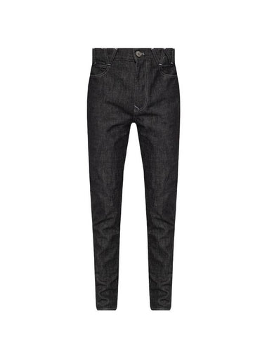 Men's Classic Tapered Organic Cotton Straight Jeans Black - VIVIENNE WESTWOOD - BALAAN 1