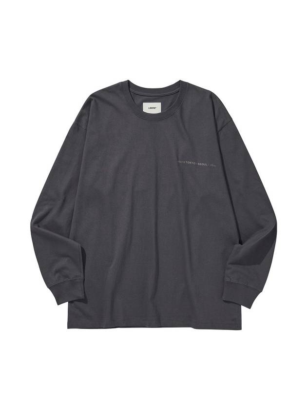 PARADISE LONG SLEEVE TEE CHARCOAL - LIBERE - BALAAN 1