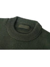 Compass Badge Wool Knit Top Green - STONE ISLAND - BALAAN 4