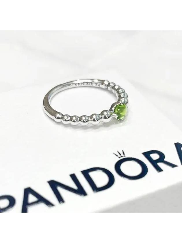 August Spring Silver Ring Green - PANDORA - BALAAN 3