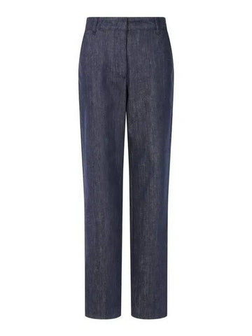 Women s Embroidered Logo York Denim Pants Dark Indigo 271109 - GIORGIO ARMANI - BALAAN 1