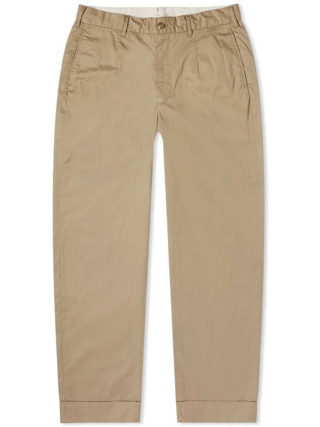 High Count Twill Andover Straight Pants Khaki - ENGINEERED GARMENTS - BALAAN 1