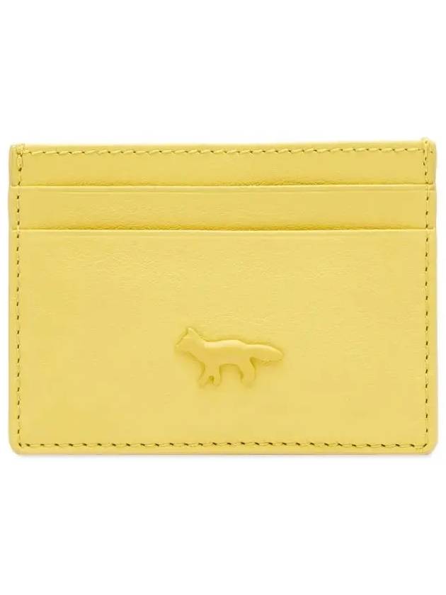 Fox Patch Card Wallet Lime Green - MAISON KITSUNE - BALAAN 2