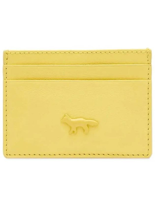 Fox Patch Card Wallet Lime Green - MAISON KITSUNE - BALAAN 2