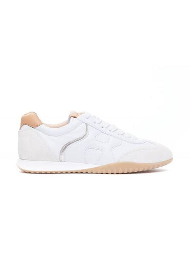 Olympia Z Low Top Sneakers Beige White - HOGAN - BALAAN 1