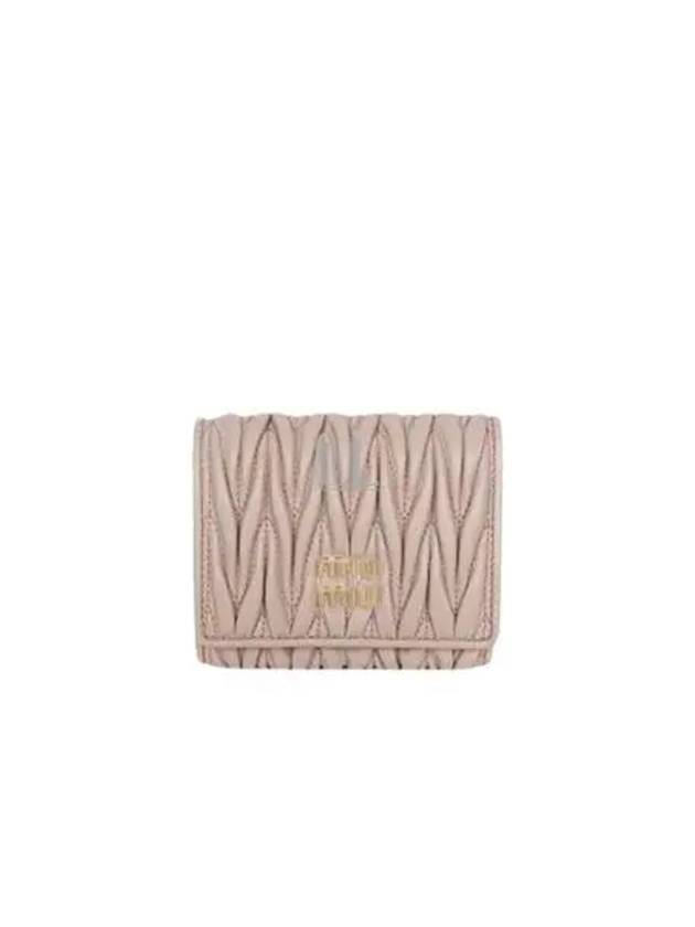 Matelasse Nappa Leather Half Wallet Powder Pink - MIU MIU - BALAAN 2